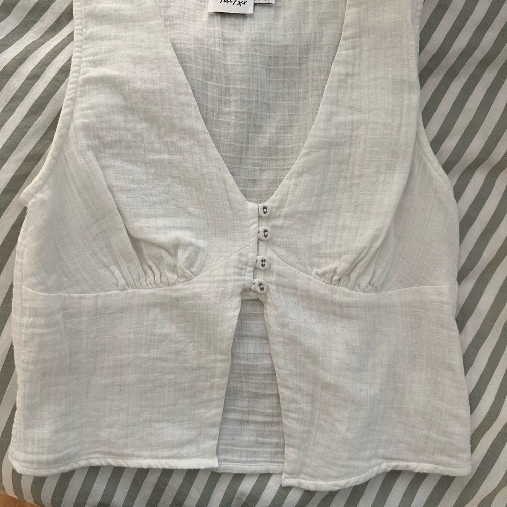 Princess Polly white Sleeveless Top